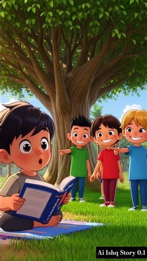 Smart Kid Rahul Chooses Books Over Mobile | Cartoon #Shorts