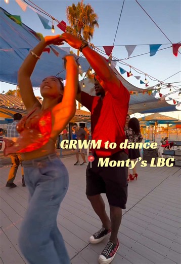 grwm to dance at Monty’s in LBC 💃🏽 Wednesdays Sundays 5-9pm #longbeach