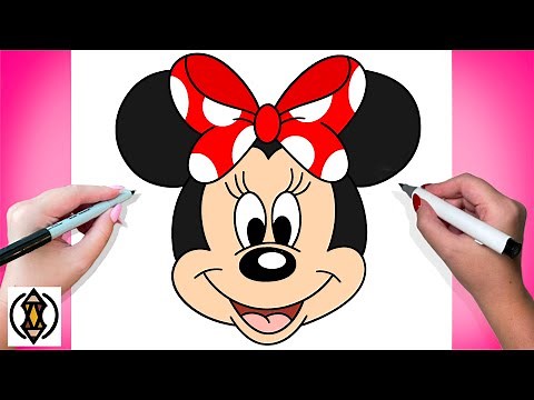 How To Draw Minnie Mouse For Beginners
