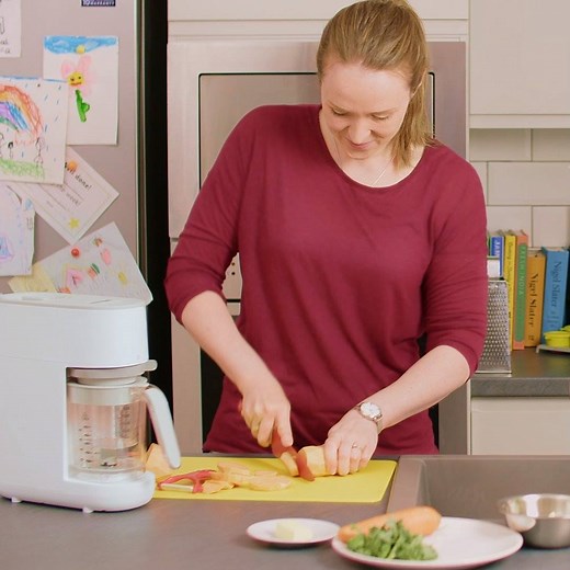 174K views · 118 reactions | Introducing the NEW Quick Cook Baby Food Maker. Serve up healthy home-cooked meals, with less mess and less stress.  Simply set the automatic timer to steam your fruit, vegetables and meat, and the unit will automatically blend to your desired texture once steam cycle has finished. 陋 Find out more: https://www.tommeetippee.co.uk/product/baby-food-steamer-blender | Tommee Tippee | Facebook