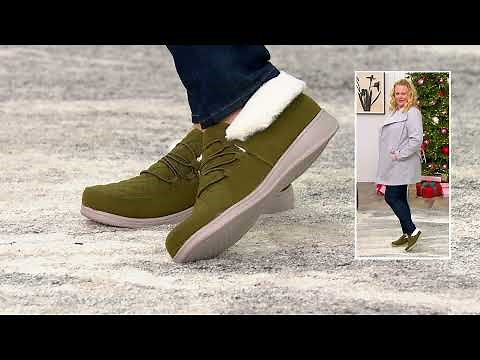 Vionic Indoor-Outdoor Flannel Slippers - Believe on QVC