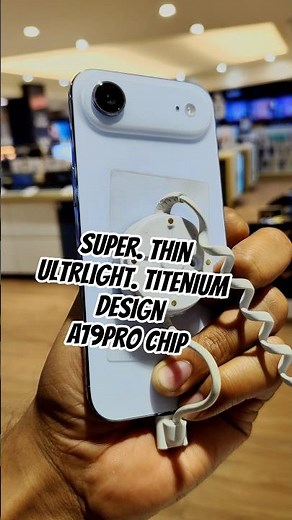 iPhone Air Super thin,ultrlight titenium design with camera Control adn Action button Super Retina