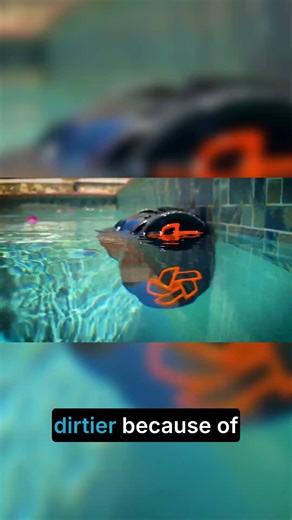This Robot Cleans Where It Actually Matters #pooltech #cleaning #satisfying