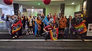 The CIU National Board of Directors rallied in front of CBSA’s offices to send the employer a clear message: An injury to one is an injury to all. // Le BND du SDI a manifesté devant les bureaux de l'ASFC pour envoyer un message clair à l'employeur : une atteinte à l'un est une atteinte à tous. | CIU-SDI