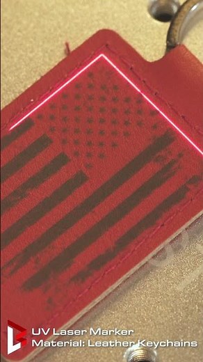 Custom Engraved Leather Keychains with a UV Laser – Clean & Precise! | Bosslaser