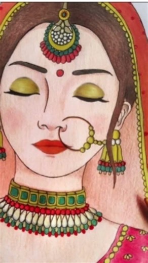 beautiful bride drawing ❤️💛