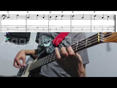 Friday bass lesson stylistic groove (track 34)
