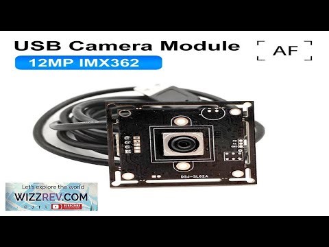 USB Webcam Module 12MP HD IMX362 Sensor Autofocus Camera No Distortion Lens