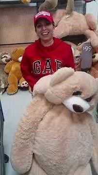 Bear costume at walmart (try on)