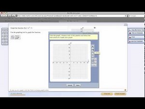 Graphing on MyMathLav