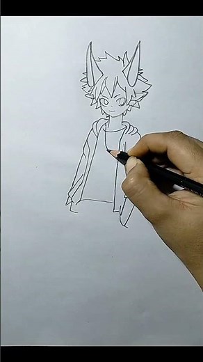 ✨ how to draw anime angel boy step by step for beginners|| #animeangel #angels #angelshorts