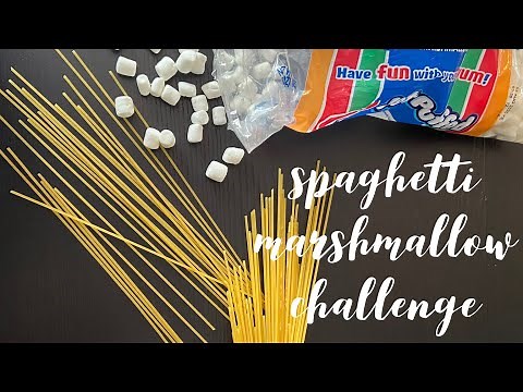 Spaghetti Marshmallow Tower Challenge