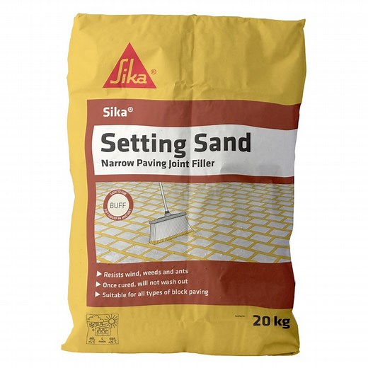 Sika Setting Sand Block Paving Narrow Joint Filler Buff 442722 SKSANDBF20