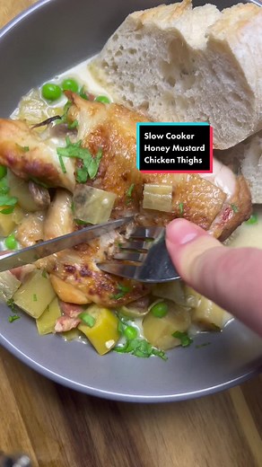 Creamy Honey Mustard Chicken Thighs Recipe