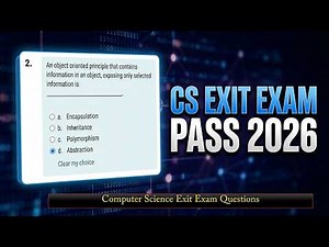 Computer Science Exit Exam Questions and Answers 2026 - CS Exit Exam Questions & Answers 2026 #pass