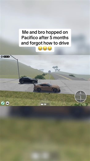 Already crashing once we drove on the hills 😂 #roblox #youtuber #pacifico2 #fyp #viral