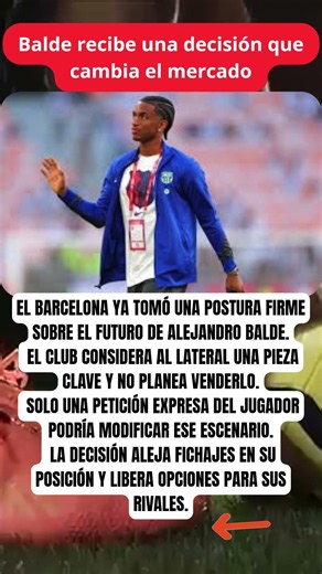 Balde recibe una decisión que cambia el mercado