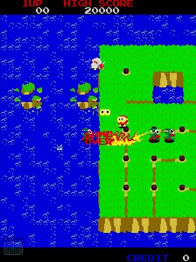 1985 [60fps] Dig Dug II DEMO