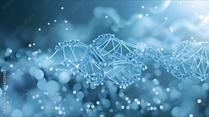 DNA research background with key genetic components in a cell nucleus. Concept Genetic Components, Cell Nucleus, DNA Research, Molecular Biology, Genetics