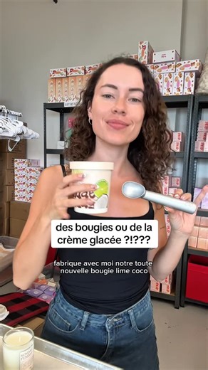 OK BYE on Instagram: "p’tit cours « comment fabriquer une chandelle 101 » qui sent DIVINE 🤭🍋‍🟩🥥 #okbye #gelatopia #candlemaking"