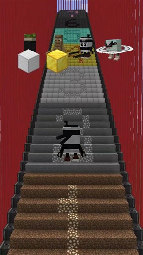 Minecraft, Players Compete In A High Jump Challenge #minecraft #italianbrainrot