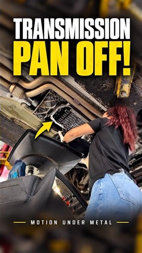 Transmission Pan Drop — Wait for the Reveal! 🔧 #Shorts