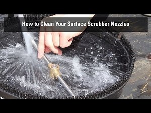 How to Clean the Nozzles on your 15" Surface Scrubber