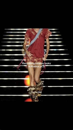 #giselebundchen for #dior fw 2002 #fashion #roblox #runway | Roblox