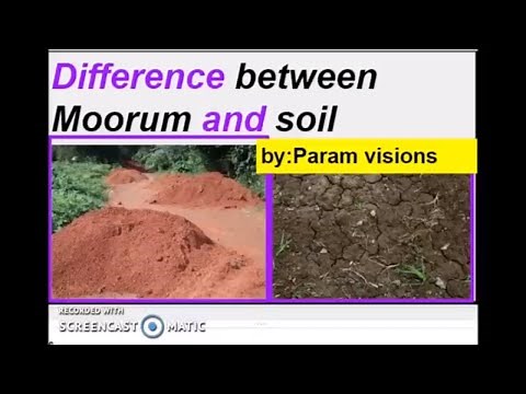 Difference between moorum and soil/What is moorum and soil?