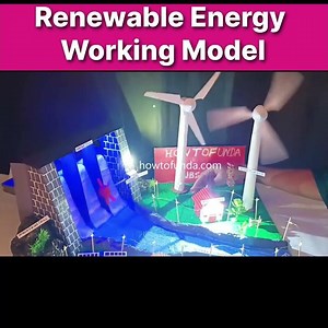 solar - wind energy - hydroelectricity working model for science fair project howtofunda - shorts