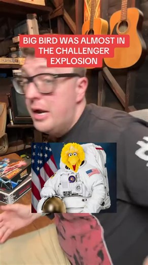 Treehouse Detective on Instagram: "The real, actual Big Bird from Sesame Street was almost in the Challenge shuttle explosion. #challenger #space #bigbird #sesamestreet #movies #cinema #history #filmmakersoftiktok #80s"