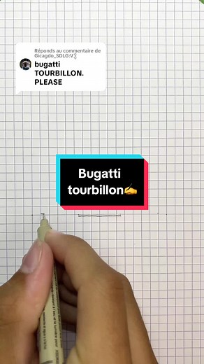 Réponse à @Gicagdo_SDLG:V𒉭 bugatti tourbillon tutorial✍️#car #drawing #bugatti #bugattitourbillon #tutorial