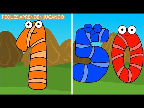 Los números del 1 al 50 para niños Aprender a contar hasta 50 video de PequesAprendenJugando