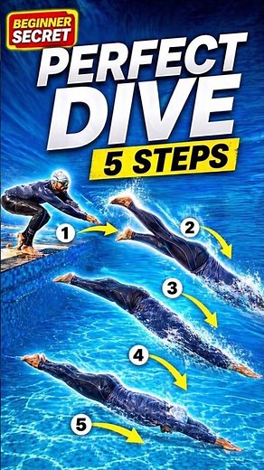 Learn Perfect Dive in 5 Steps 😳 | Swim Like a Pro #shorts #swimtips #dive