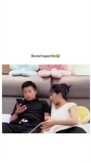 Trend Meme on Instagram: "This viral meme video depicts a playful prank where a man pulls a loose thread on his partner's skirt, causing it to unravel unexpectedly, leading to her shocked laughter, captioned "She don’t expect this" for humorous effect. Posted by @memes_from_mars , a sarcasm-focused account blending relatable content and cricket fandom, the clip amassed over 61,000 likes and 2.5 million views in three days, indicating strong appeal in casual online humour. Replies reveal a predom