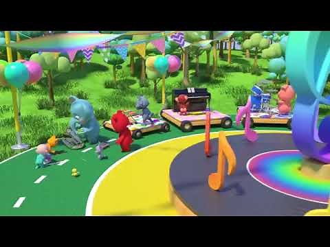 All the animals are playing in the band