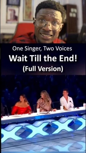 One Man, Two Voices – A Performance You Won’t Forget! ✨ #MarcelitoPomoy #AGT #shorts