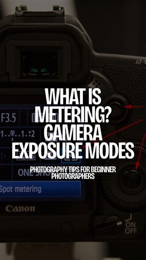 What is metering in photography? 📸 If your photos are coming out too dark or too bright, your camera metering mode could be the reason. In this video, I explain the 4 exposure metering modes and when to use them: • Evaluative / Matrix metering – best for everyday scenes • Centre-weighted metering – ideal for portraits • Partial metering – helpful in mixed lighting • Spot metering – perfect for high-contrast situations Understanding how your camera measures light will massively improve your expo