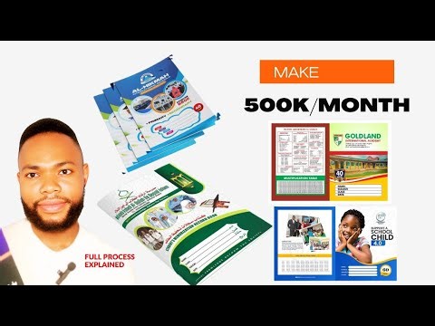 How I Make ₦500K/Month Printing Notebooks & Exercise Books for Schools in Nigeria | Full Process