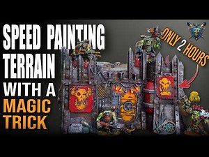 How to Speed Paint Awesome looking Tabletop Terrain - Warhammed Terrain Painting Tutorial