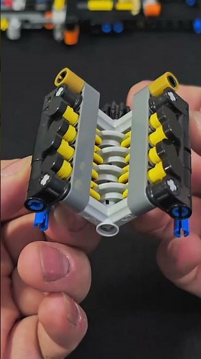 LEGO Technic drivetrain in motion