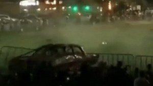 Horrifying moment vehicle ploughs into crowd at monster truck show