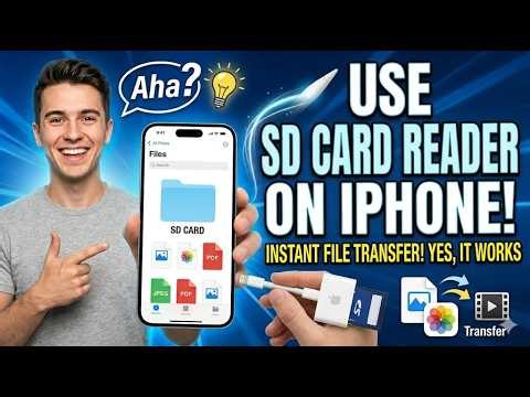 how to use a sd card reader on iphone