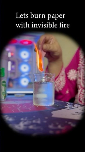 Invisible Flame Experiment🔥|Why Paper Burned Without Visible Fire |Chemistry Explained #experiment