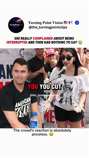 She really complained about being interrupted and then had nothing to say 😭