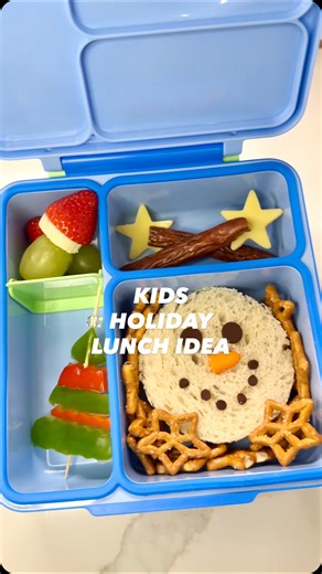 Jenn Ordway | First holiday-themed kids lunch of the season! What was your favorite part!?☃️🎄🎅🏼 • @chomps #chompspartner #asmrsounds #asmrfood #lunch... | Instagram