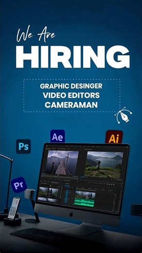 We’re Hiring! 🔥 | Graphic Designers, Video Editors & Cameramen at Vishal Peripherals