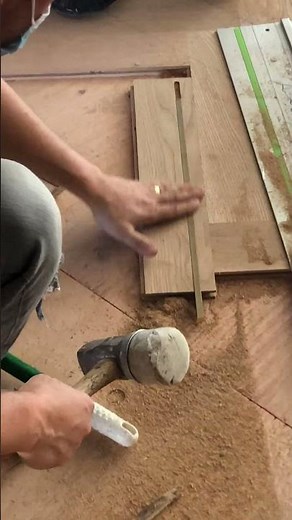 Demonstration: Installing Brass Inlays in Herringbone Wood Floors | Park Ave NYC #luxurywoodfloors