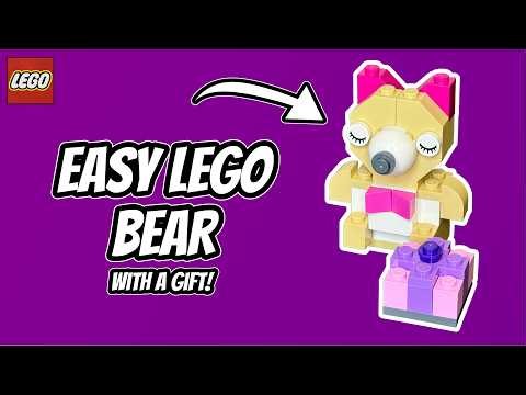 Easy LEGO Bear with a Gift | LEGO Classic Large Creative Box