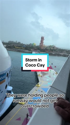 Storm in Coco Cay….Royal Caribbean #royalcaribbean #wonderoftheseas #cococay #cruise @lacey_sirmans @jasleigh @dustinsirmans8 @Miranda💖